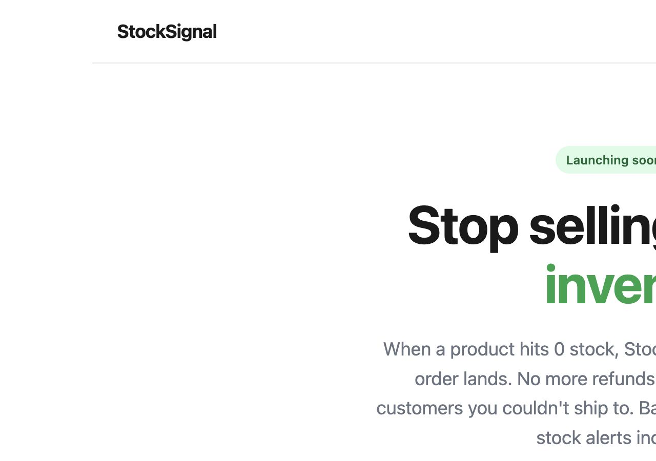 StockSignal public launch preview
